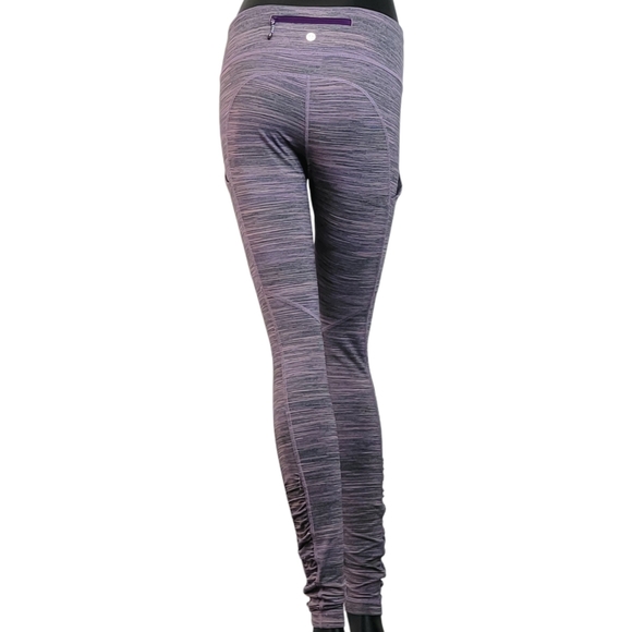 Lululemon Speed Tight Space Dye Camo Tender Violet Black Grape 8 Medium - Picture 2 of 7